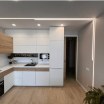 Гипсовые 3d панели в кухне-гостиной